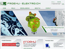 Tablet Screenshot of froehli-elektro.ch