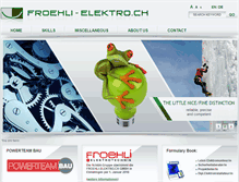 Tablet Screenshot of gmbh.froehli-elektro.ch